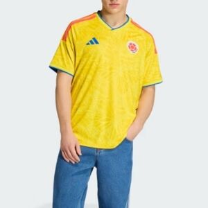 Colombia Adidas Yellow Soccer Jersey